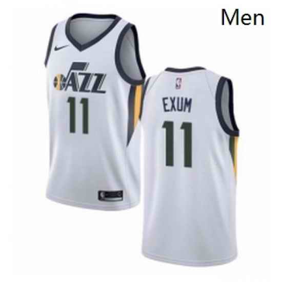 Mens Nike Utah Jazz 11 Dante Exum Authentic NBA Jersey Association Edition